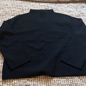 Mango MNG Black Low Turtleneck Sweater Size M